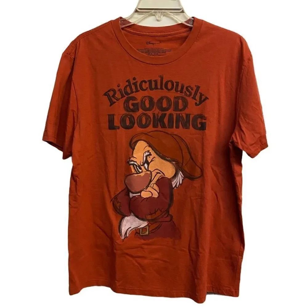 Mens Disney Grumpy T-Shirt Ridiculously Good Looking Size Large